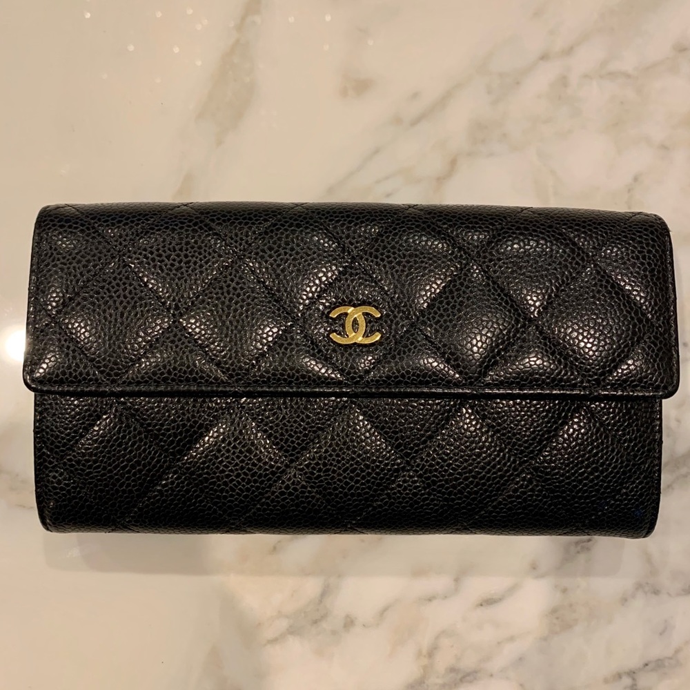 🚫SOLD🚫CHANEL Classic Caviar Long Wallet